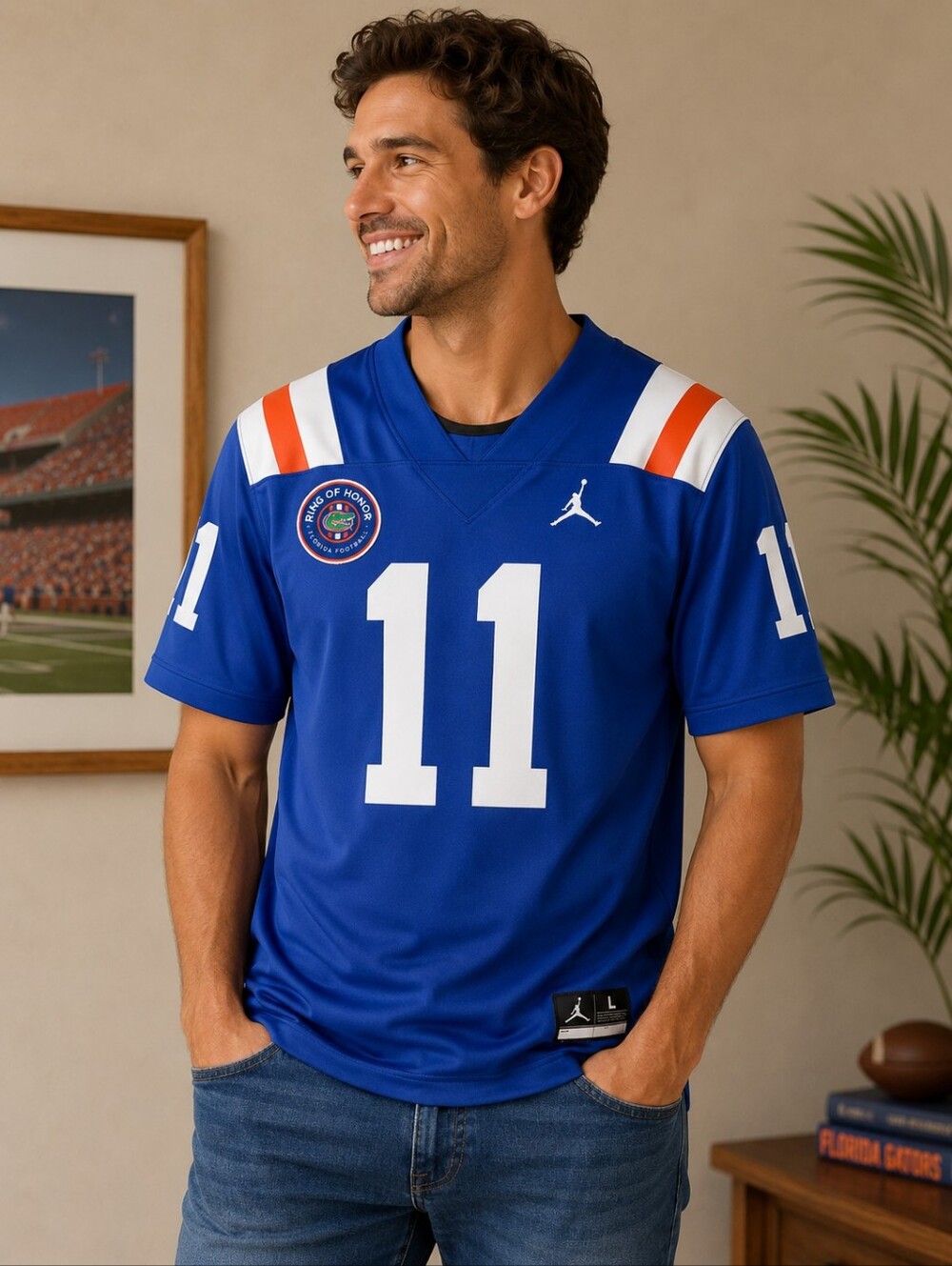 Jordan Steve Spurrier Ring Of Honor Florida Gators Football Jersey
